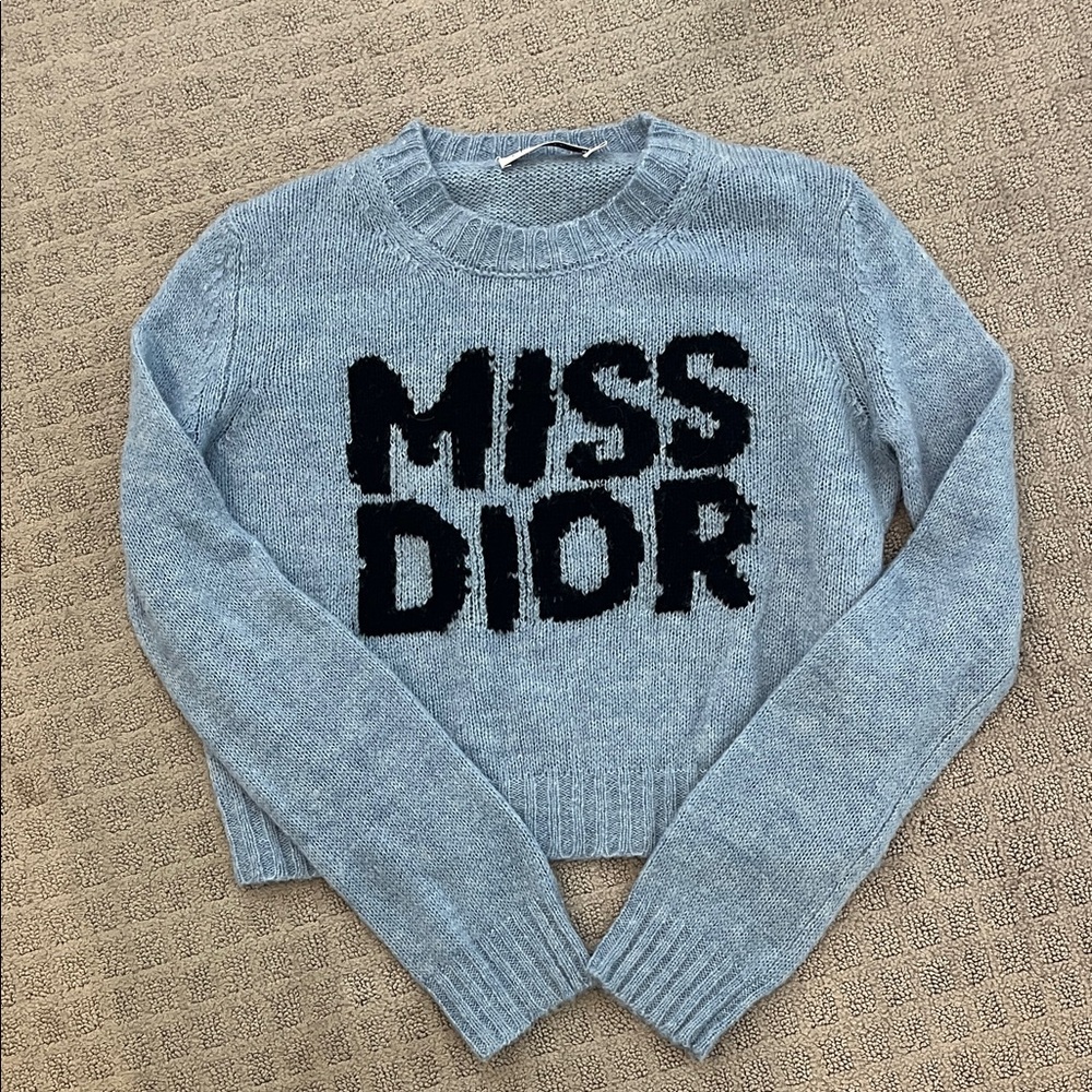 Miss Dior Light Blue Crewneck
